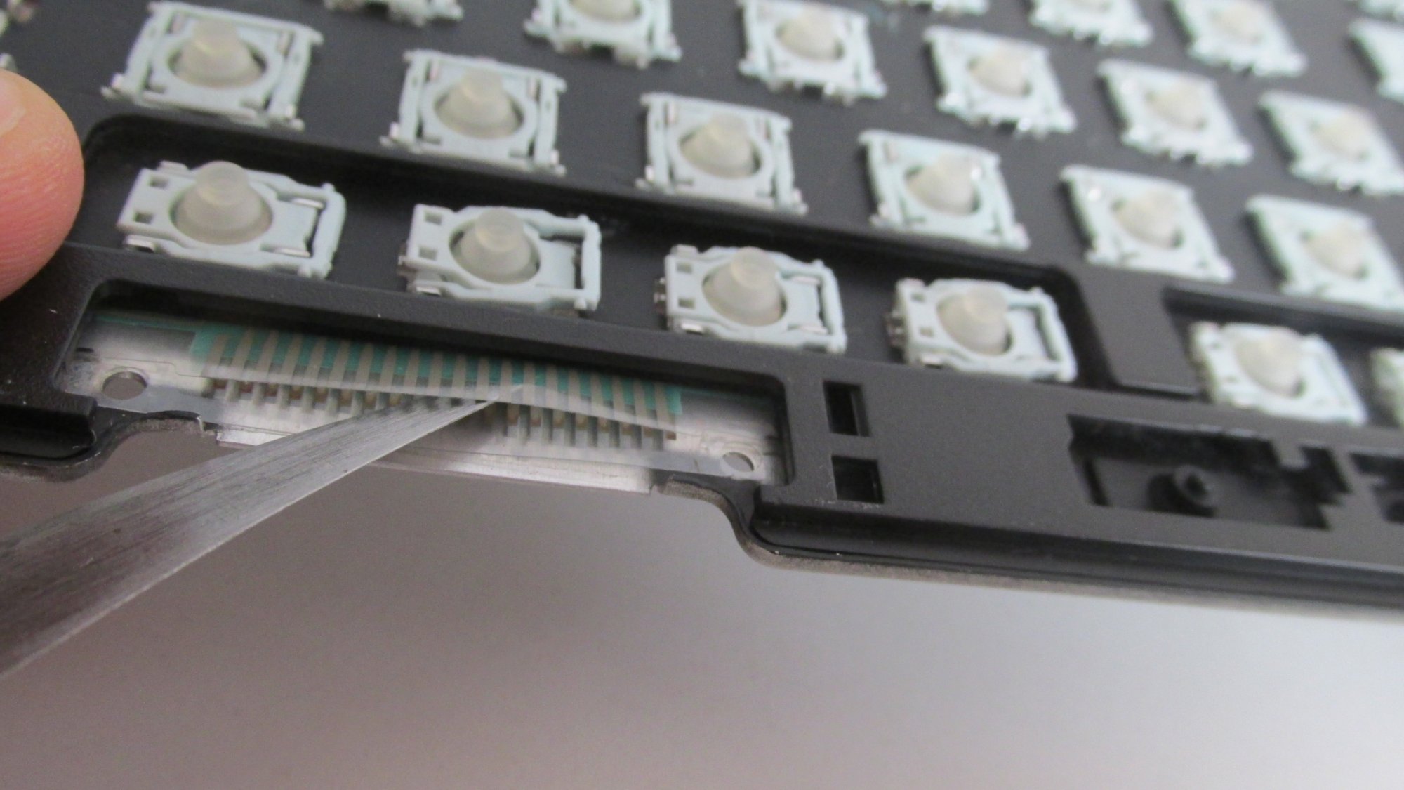 Keyboard Connector Pads, Top and Bottom