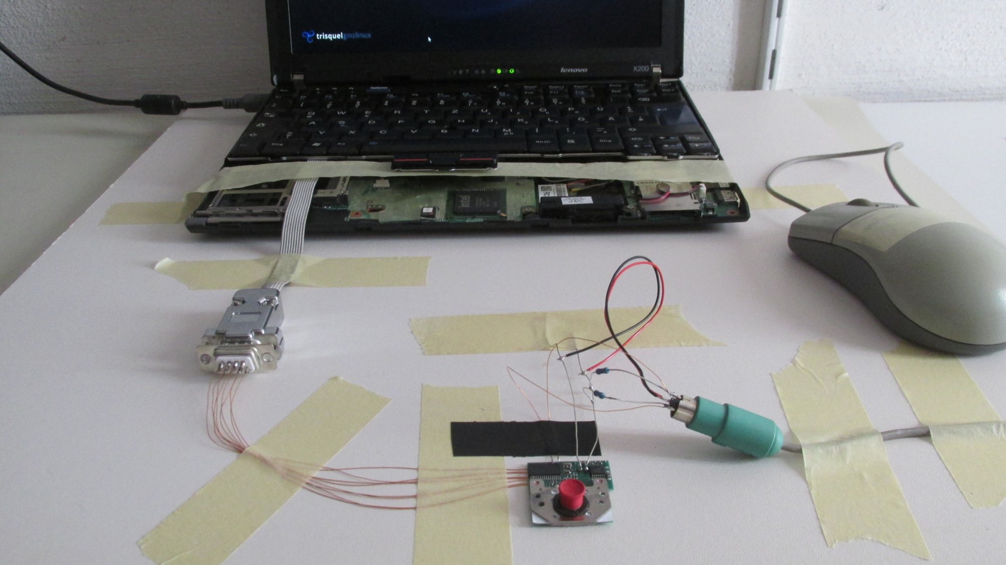 Experimental Setup with External PS/2 Mouse