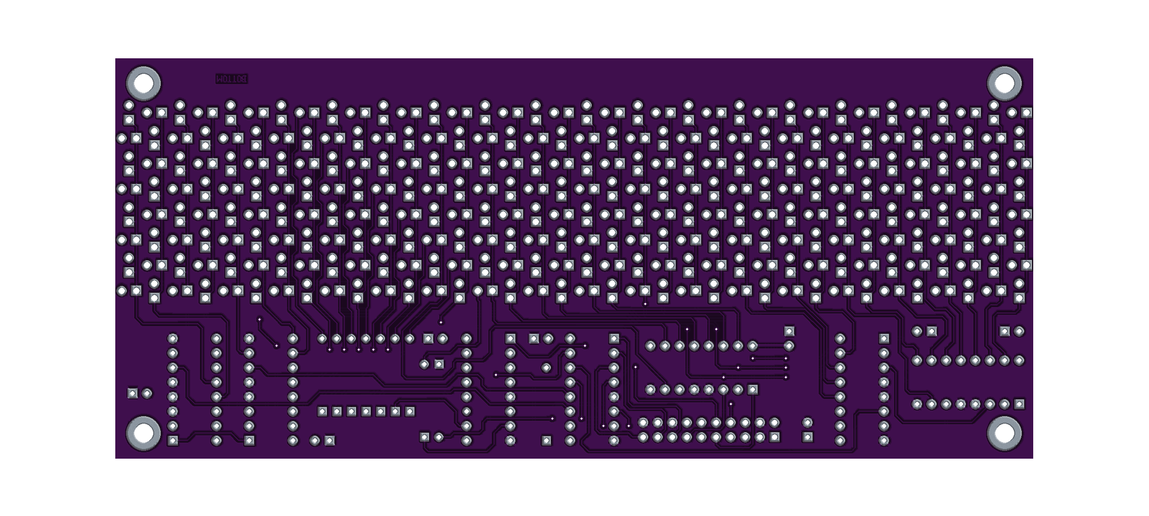 Display 8x36 PCB, bottom view