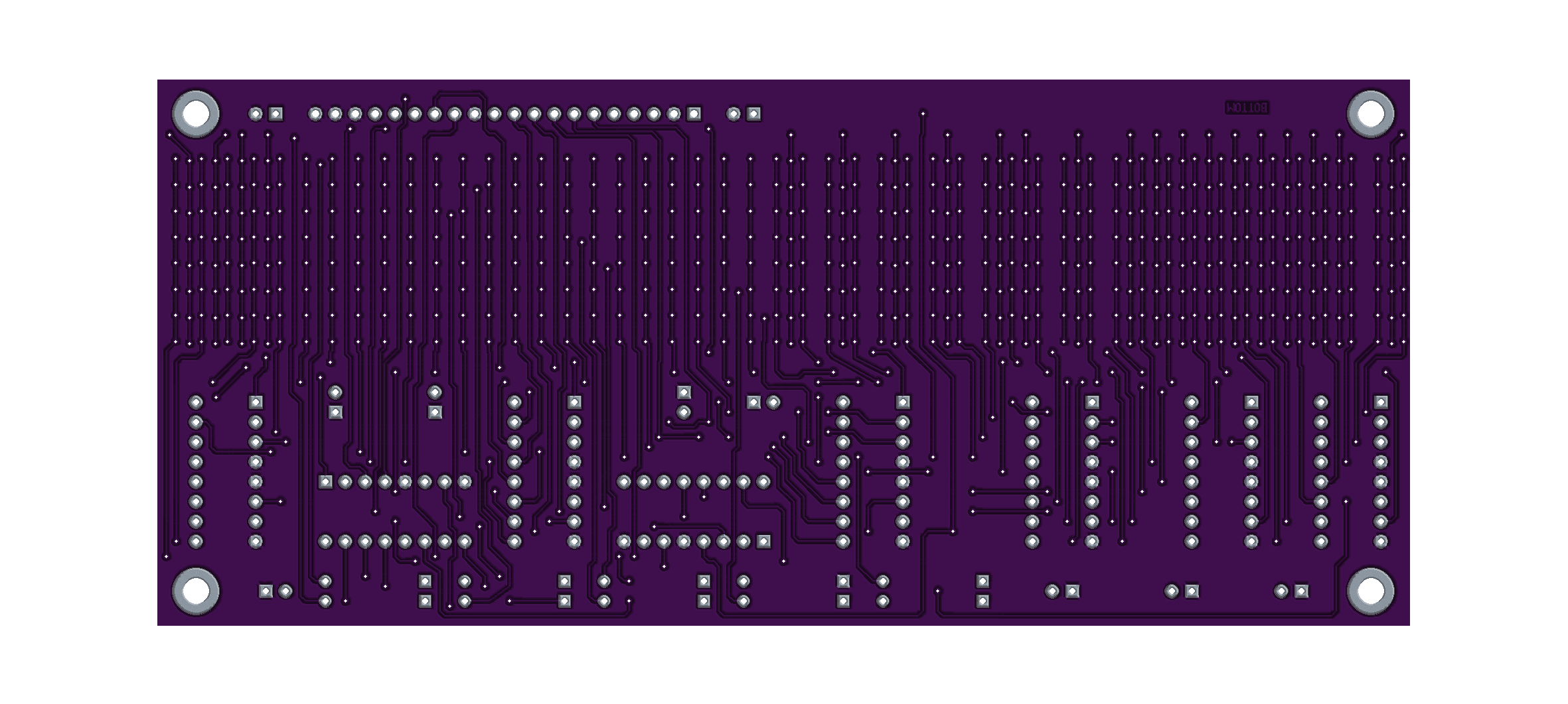 Display 8x48 PCB, bottom view