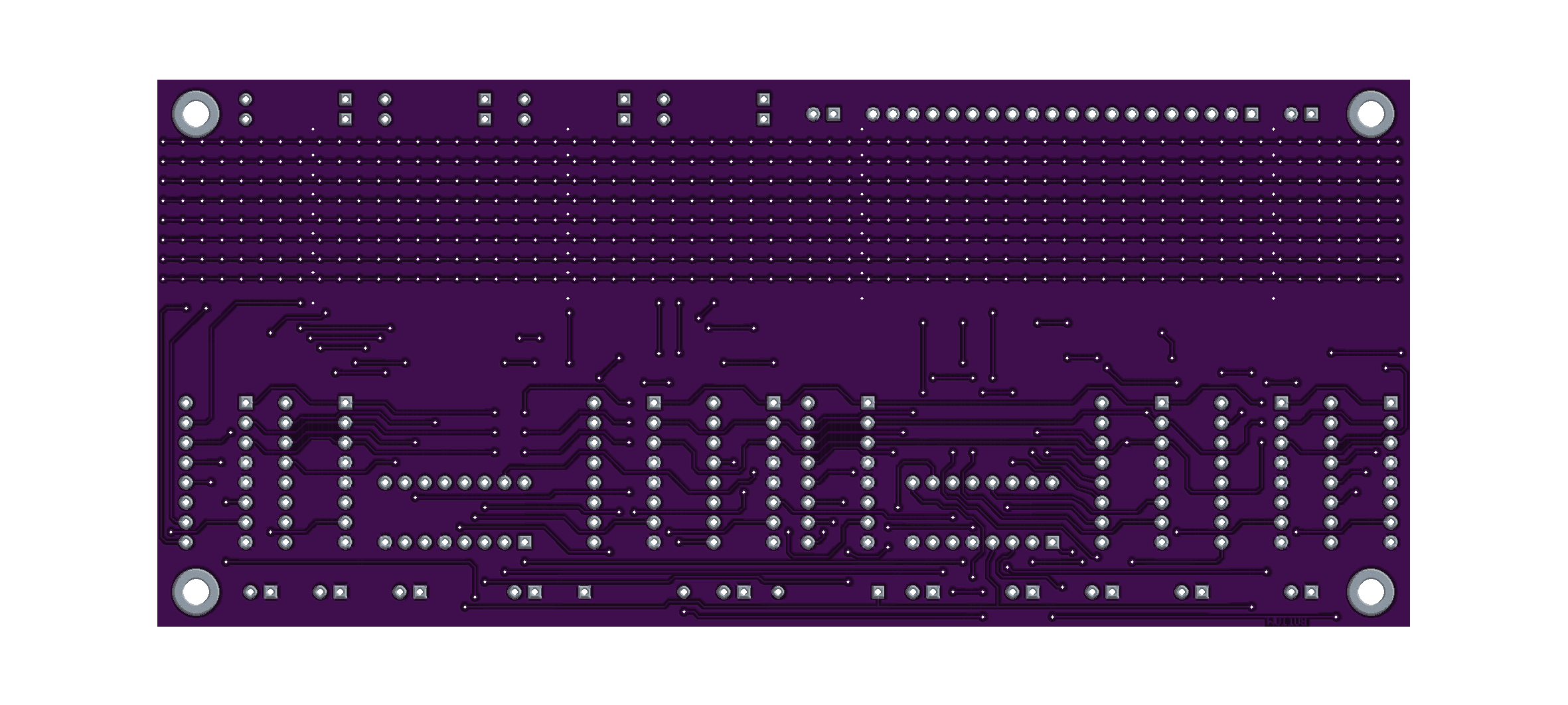 Display 8x64 PCB, bottom view
