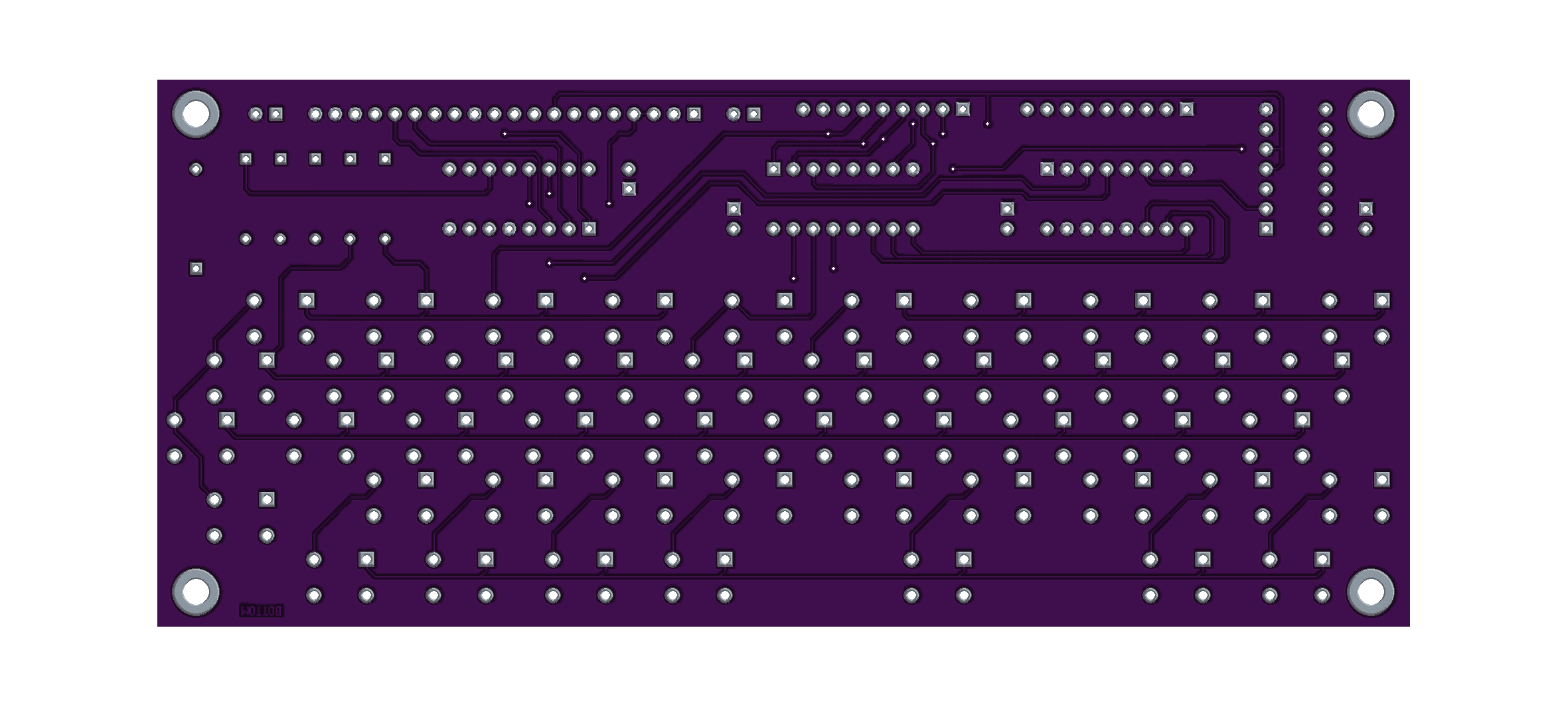 Keypad PCB, bottom view